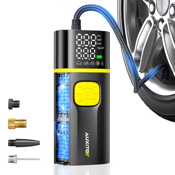 A502 Portable Tire Inflator – 7800mAh Battery, Fast Inflation, Multiple Presets