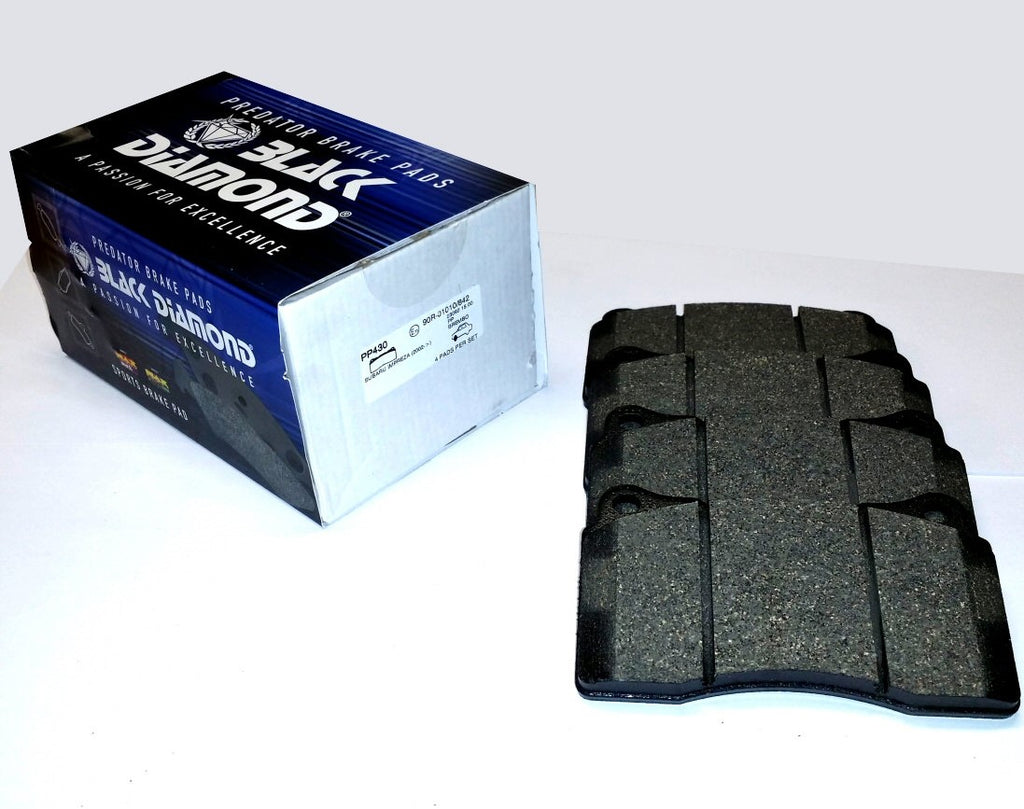 Black diamond fast road front brake pads to suit Megane 3 RS PP430