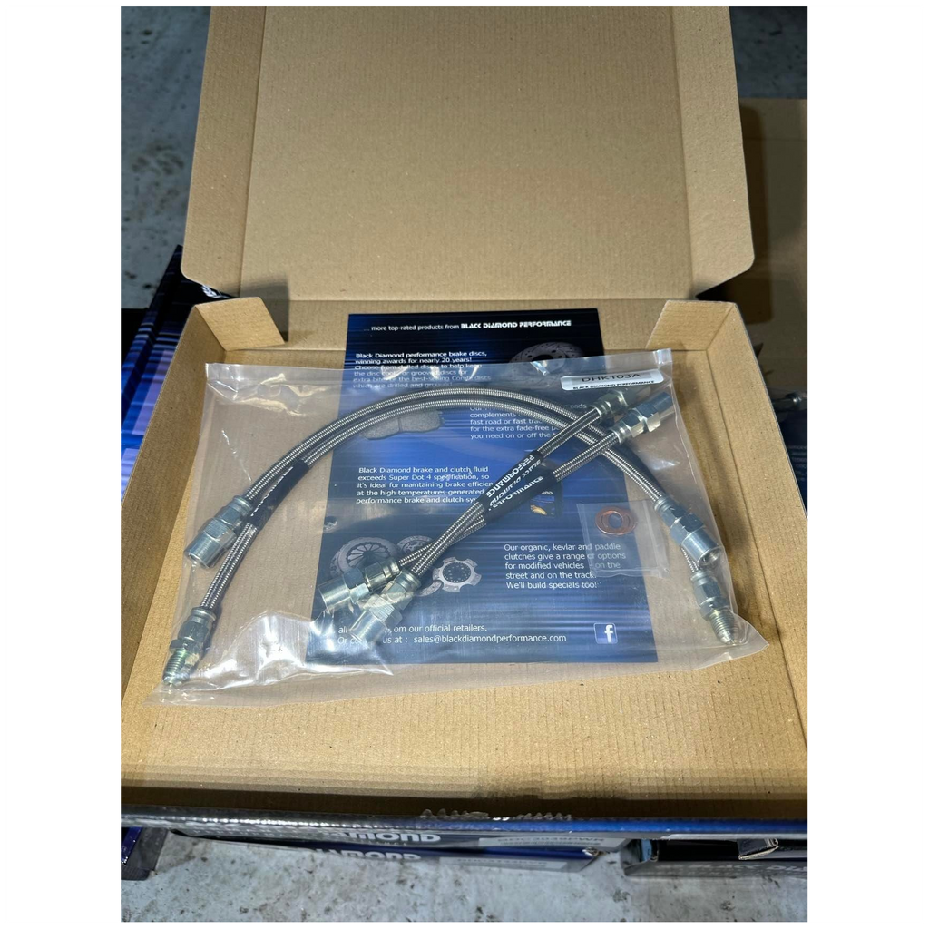 braided brake link kit by black diamond to suit clio 172 182 Renault / Clio II / RS 172