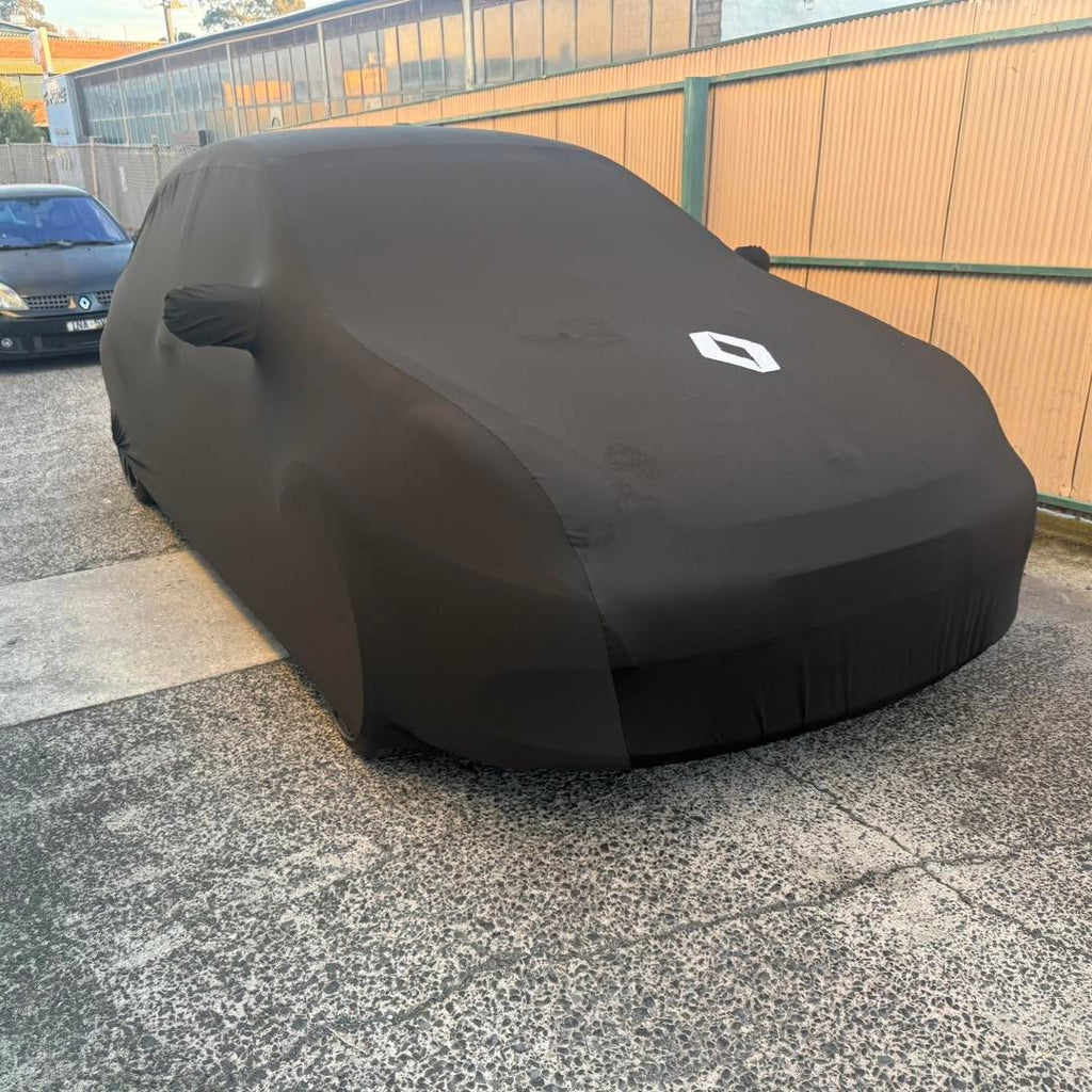 CLIO 3 RS Tight Fit Elastic Velvet Car Cover Black