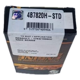 Renault F4R AND F4RT ACL RACING conrod bearings STD size 4B7820H Renault / Please Select / Please Select