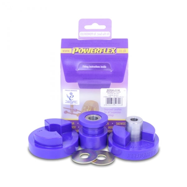 Renault Clio II 172 & 182 PowerFlex  Dog Bone (Twisted) lower Engine Mount Bush Kit  PFF60-206K Renault / Clio II / RS 172