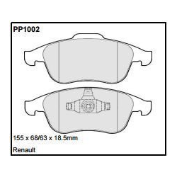 Black diamond fast road front brake pads to suit clio 4 RS Megane II GT 220 Renault / Please Select / Please Select